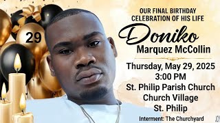 A Service of Thanksgiving for the Life of Doniko  McCollin