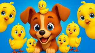 Los Pollitos y el Perrito – Versión Animales para Niños  - Canciones Infantiles - LooLoo