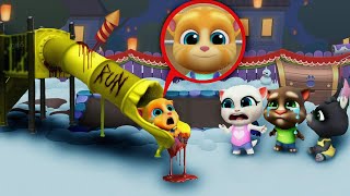 SLIDE EATER EAT TOM AND GINGER - My Talking Tom Friends - AMONG US - R.I.P ALL FRIENDS