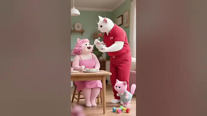 Is it right or wrong for a cat to choose this kind of love? #eat #cutepetdaily #shorts