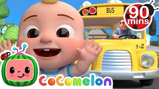 Wheels on the bus +Baby Shark & More Popular ‪@CoComelon‬ Animal Cartoons for Kids | Funny Cartoons