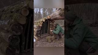 My Warm Cozy Survival Bushcraft Shelter
