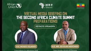 Media Briefing on the Second Africa Climate Summit