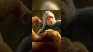 😳 "هذا القرد كان لديه توأمان" #shorts