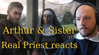 RDR2에 대한 가톨릭 사제의 반응: 아서가 여동생에게 자신이 죽어가고 있다고 말한다...