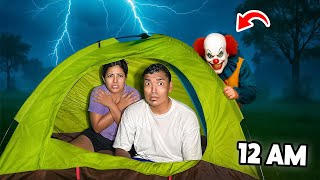 ACAMPAMOS A 12 AM en el PATIO de NUESTRA CASA