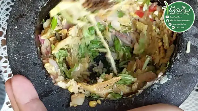 វិធីធ្វើបុកទំពាំងព្រិច មានរសជាតិឆ្ងាញ់ម៉ែឪឆ្ងាញ់