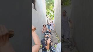 BALAPAN MOTOR MINI TRAIL DI GANG #videokocak #bigdudi #videoshorts