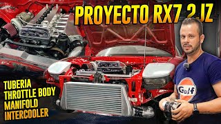 ¿Problemas de espacio Motor 2JZ en RX7? Throttle Electronico y Tuberias NO CABEN
