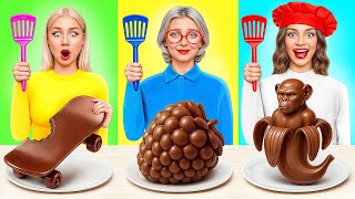 나 vs 할머니 요리 챌린지 | 재미있는 음식 해킹 Multi DO Challenge