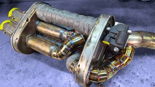 Турбина в глушителе отдыхает, заставил ЗВУЧАТЬ заводскую банку глушителя , МЕГАКАСТОМ выхлопная