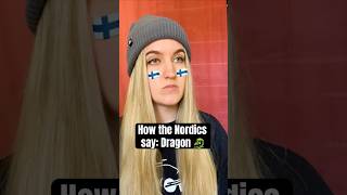 How the Nordic countries say Dragon 🐉 #denmark #sweden #norway #iceland #finland