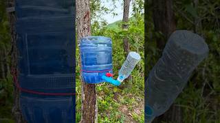 Survival Skills: SMART idea and USEFUL with saving water #bushcraft #camping #outdoors #useful