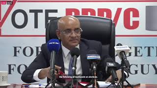 Press Conference by the General Secretary of the People's Progressive Party Dr. Bharrat Jagdeo