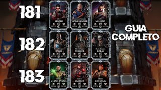 Guia completo | Como passar as Lutas 181, 182 e 183 da Torre Vought | MK Mobile 6.3