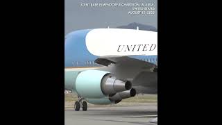 President Trump leaves Alaska after meeting Russia's Putin