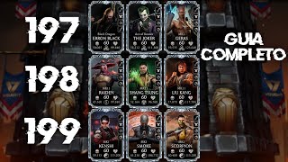 Guia completo | Como passar as Lutas 197, 198 e 199 da Torre Vought | MK Mobile 6.3