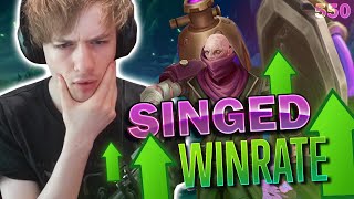 THE MOST BROKEN CHAMP OF THIS PATCH - SINGED (MID)