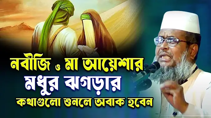 নবীজি ও মা আয়েশার মধুর ঝগড়া কথা শুনুন।তোফাজ্জল হোসেন ভৈরবী । tofazzal hossain bhairovi | Bangla Waz