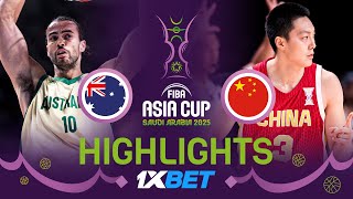 Final:Australia 🇦🇺 vs China 🇨🇳 | 1XBET Highlights | FIBA Asia Cup 2025