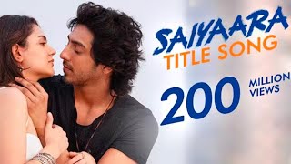 Saiyaara Title Song | Car 4K Video Ahaan Panday, Aneet Padda | Tanishk Bagchi, Faheem A, Arslan 