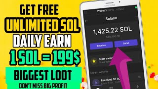 Get Free Daily Earn Unlimited Sol Token | Solana Mining |Free Solana Coin | Solana Mining On Android