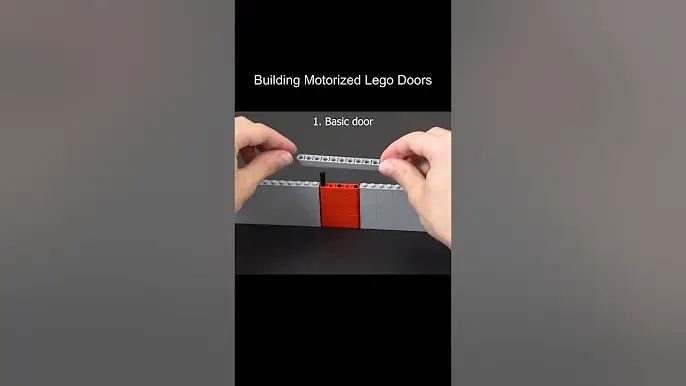 Building motorized Lego doors #shorts