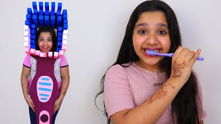 Shfa show important of brush teeth شفا ما تريد تفرش أسنانها