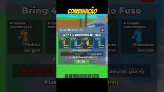 SÓ GRANDE COMBINAÇÃO na MAQUINA DE FUSÃO #roblox #humor #robloxshorts #stealabrainrot #pizao