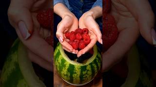 Ultimate Watermelon Jelly Bowl | Fresh Fruit Dessert Explosion! Version 2  #asmr