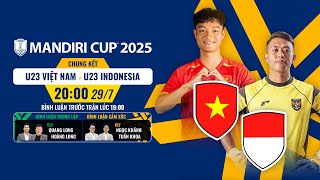 🔴TRỰC TIẾP: U23 VIỆT NAM - U23 INDONESIA | CHUNG KẾT ASEAN U23 CHAMPIONSHIP MANDIRI CUP 2025
