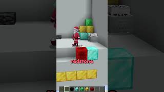 Santa vs Minecraft Color Match😲 #minecraft #shorts #minecraftshorts