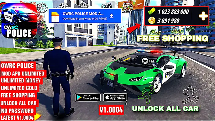 owrc police simulator mod apk unlimited money unlimited gold unlock all latest v1.0004