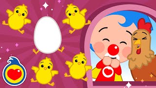🐥🐥🐥🐥🐥 Cinco Pollitos Saltaban En El Nido ♫ Plim Plim ♫ Canciones Infantiles