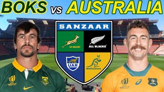 SOUTH AFRICA vs AUSTRALIA Rugby Championship 2025 Live Commentary