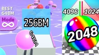 Ball Run 🏐 2048 game play no 34 ।।Infinity Run game।।gaming video।। #ballrun2048 #ballrun #gaming