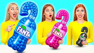 큰,중간 및 작은 접시 도전 | 환상적인 음식 해킹 Super Hyper DO