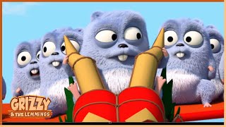 Dragons & Bears | Grizzy & the lemmings | 25' Compilation | 🐻🐹 Cartoon for Kids