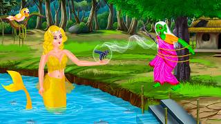 জলপরীর হাতে ডাইনির প্রাণ ভোমরা | Jalpari O Bhuter Cartoon | Notun Bangla Golpo Jolpori Moral Stories