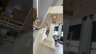 Second stair stringer going on with some ‪@Titebond‬ 3 to prevent squeaks & ‪@BoraTool‬ clamps