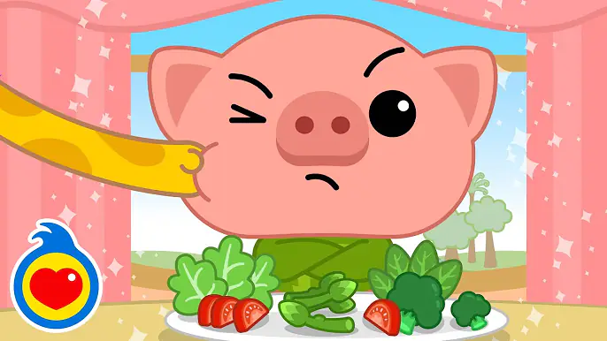 ¿Qué Le Pasa al Cerdito Enojón? 🐽🥦 Canciones Infantiles | Plim Plim