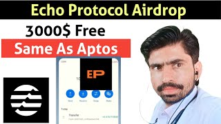 Free 3000 claim, Echo protocol airdrop, free crypto, free crypto airdrop