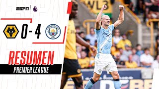 DOBLETE DE HAALAND Y FESTIVAL CIUDADANO POR EL DEBUT | Wolverhampton 0-4 Manchester City | RESUMEN