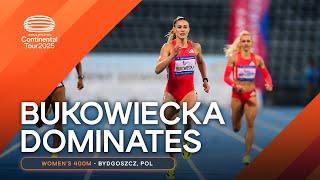 Buckowiecka rules the women's 400m on home soil in Bydgoszcz | Continental Tour Gold 2025