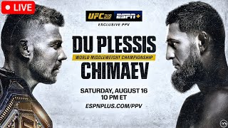 UFC 319: Du Plessis vs. Chimaev | LIVE STREAM MMA Fight Companion | PRELIMS & MAIN CARD | Chicago