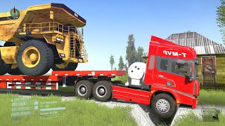 Spintires: Mudrunner Tractor Gameplay | Simulation Game | Game Daily18 #mudrunner #spintires