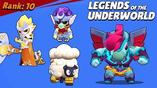LEGENDS OF THE UNDERWORLD SKINS WINNING & LOSING ANIMATION - Brawl Stars!!