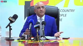 Press Conference by the General Secretary of the People's Progressive Party Dr. Bharrat Jagdeo