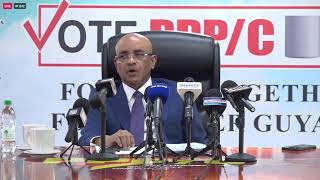 Press Conference by the General Secretary of the People's Progressive Party Dr. Bharrat Jagdeo