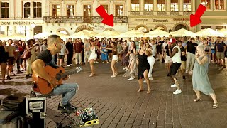 Watch This Spanish Guitar "VENTE PA' CA" How To Transform The Street | Ricky Martin Cover